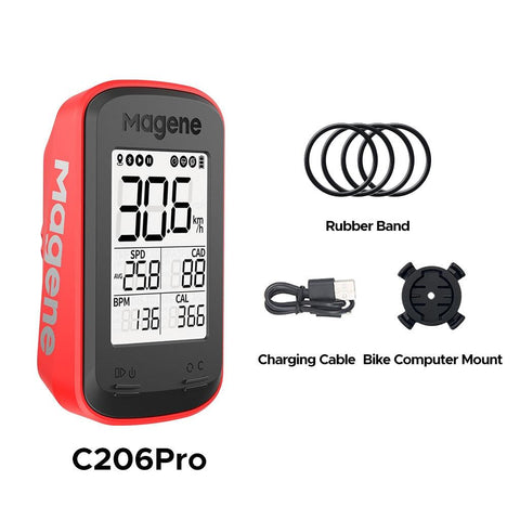 Magene C206 Pro Bike Computer Wireless GPS Speedometer Waterproof Road MTB Bicycle Bluetooth ANT with Cadence Cycling Sensor