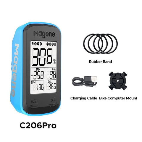 Magene C206 Pro Bike Computer Wireless GPS Speedometer Waterproof Road MTB Bicycle Bluetooth ANT with Cadence Cycling Sensor