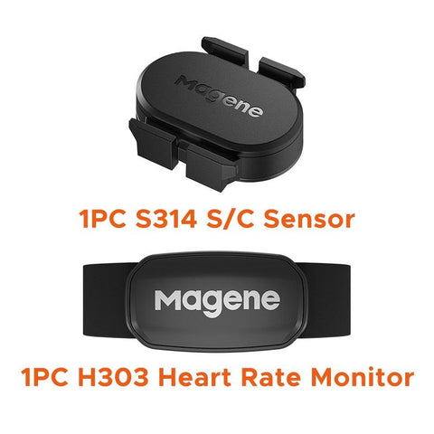 Magene S3+ Speed Cadence Sensor ANT Bluetooth Computer Speedmeter Dual Sensor Bike Accessories Compatible with WahooOnelap Zwift