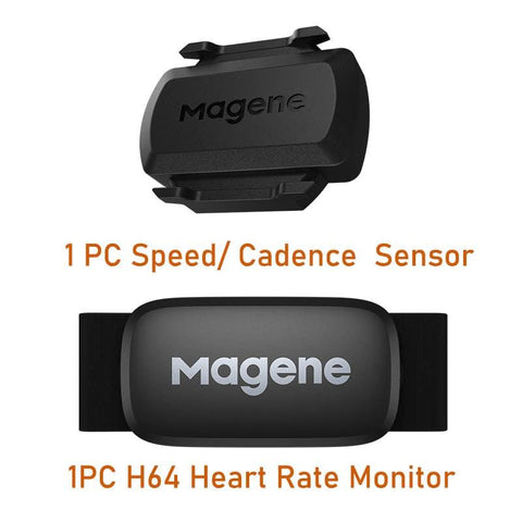 Magene S3+ Speed Cadence Sensor ANT Bluetooth Computer Speedmeter Dual Sensor Bike Accessories Compatible with WahooOnelap Zwift