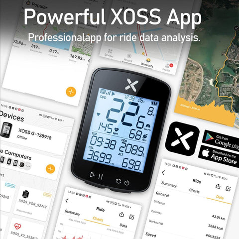 New Version xoss G+ G2 G plus Bike Computer GPS Generation 2 Cycling Wireless Speedometer Tracker Odometer Road MTB Bike ANT+