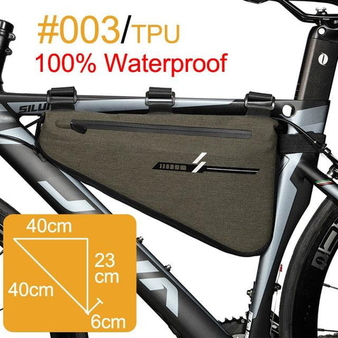 NEWBOLER Bicycle Bag Rainproof Large Capacity MTB Road Bike Frame Bag Triangle Pouch Waterproof Caulking Bag Pannier Accessories