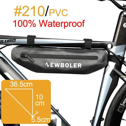 NEWBOLER Bicycle Bag Rainproof Large Capacity MTB Road Bike Frame Bag Triangle Pouch Waterproof Caulking Bag Pannier Accessories