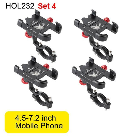 NEWBOLER MTB Phone Mount Stand Bicycle Holder 360° Rotatable Aluminum Adjustable Bike Phone Holder Non-slip Cycling Bracke