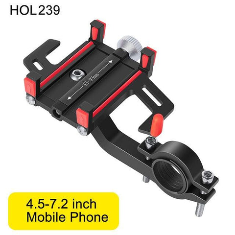 NEWBOLER MTB Phone Mount Stand Bicycle Holder 360° Rotatable Aluminum Adjustable Bike Phone Holder Non-slip Cycling Bracke