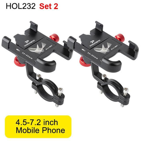 NEWBOLER MTB Phone Mount Stand Bicycle Holder 360° Rotatable Aluminum Adjustable Bike Phone Holder Non-slip Cycling Bracke