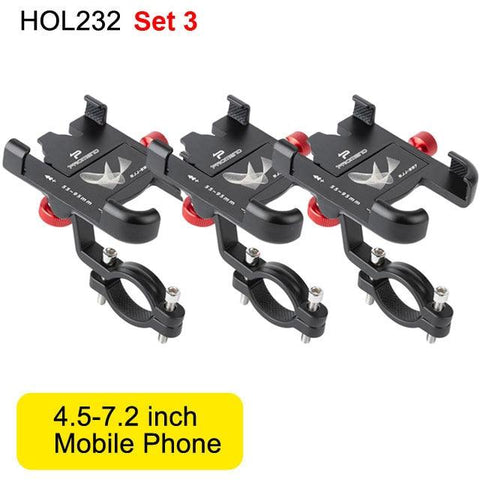 NEWBOLER MTB Phone Mount Stand Bicycle Holder 360° Rotatable Aluminum Adjustable Bike Phone Holder Non-slip Cycling Bracke