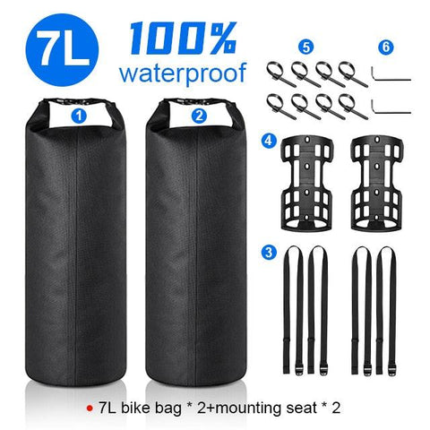 NEWBOLER Portable Waterproof Bike Fork Bag