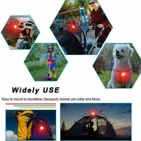 Red/White USB Rechargeable Cycling Taillight Front Bicycle Lamp 6 Modes Bike Warning Rear Light Safety Night Riding Bike Light