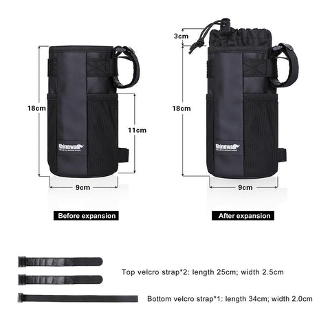 Rhinowalk Bicycle Bag Cycling Water Bottle Carrier Pouch MTB Bike Insulated Kettle Bag Riding Handlebar 1pc or 2pcs Accessories