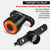 ROCKBROS Bicycle Rear Light 5 Light Modes Colorful Lamp Bike Tail Light Aluminum MTB Road Saddle Seatpost Cycling Taillight
