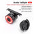 ROCKBROS Bicycle Rear Light 5 Light Modes Colorful Lamp Bike Tail Light Aluminum MTB Road Saddle Seatpost Cycling Taillight