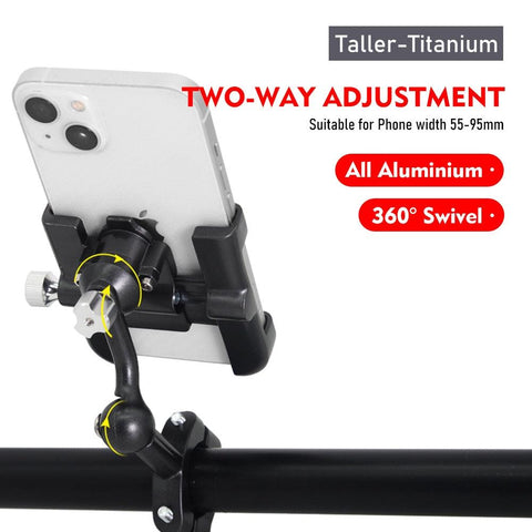 ThinkRider MTB Phone Mount Stand Bike Mobile Phone Holder 360 Rotatable Aluminum Adjustable Bicycle Non-slip Cycling Bracke