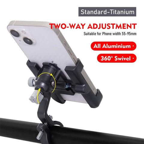 ThinkRider MTB Phone Mount Stand Bike Mobile Phone Holder 360 Rotatable Aluminum Adjustable Bicycle Non-slip Cycling Bracke