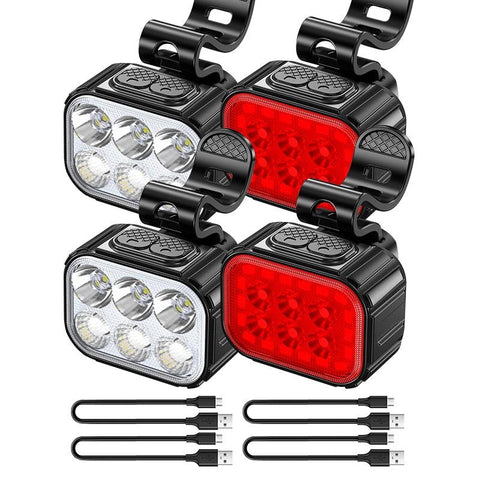 TOPRIDER 550LM Bike Light Front Lamp USB Rechargeable T6 LED 1100mAh Bicycle Light Waterproof Headlight Bike Accessories