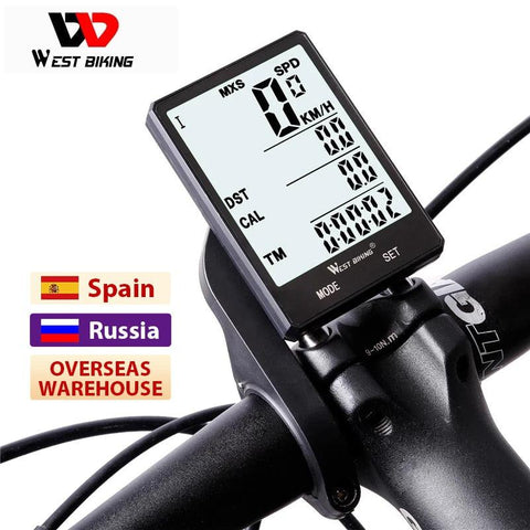 WEST BIKING Bicycle Cycling Computer Wireless Wired Waterproof digital Bike Speedometer Odometer