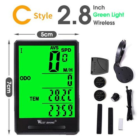 WEST BIKING Bicycle Cycling Computer Wireless Wired Waterproof digital Bike Speedometer Odometer