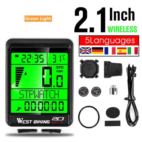 WEST BIKING Bicycle Cycling Computer Wireless Wired Waterproof digital Bike Speedometer Odometer