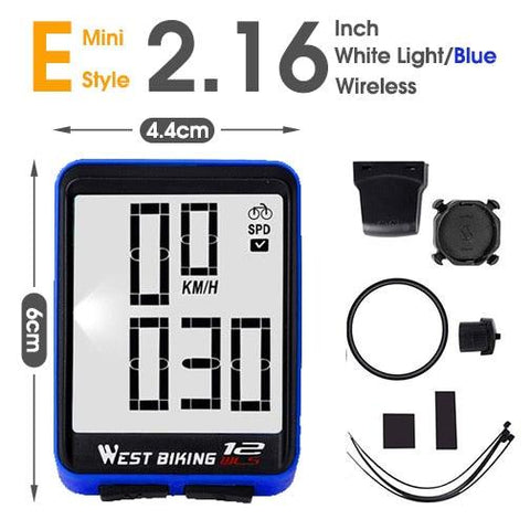 WEST BIKING Bicycle Cycling Computer Wireless Wired Waterproof digital Bike Speedometer Odometer