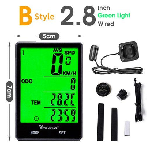 WEST BIKING Bicycle Cycling Computer Wireless Wired Waterproof digital Bike Speedometer Odometer