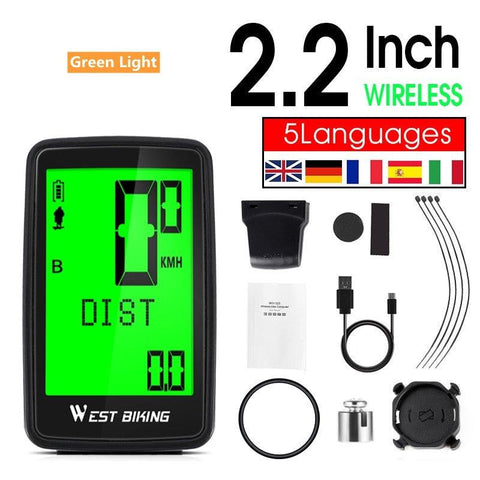 WEST BIKING Bicycle Cycling Computer Wireless Wired Waterproof digital Bike Speedometer Odometer