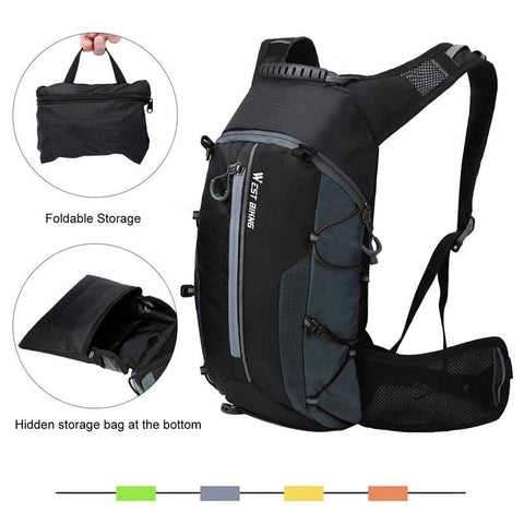 WEST BIKING Bike Bags Portable 10L/16L Waterproof Backpack