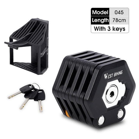 WEST BIKING Bike Foldable Password Lock