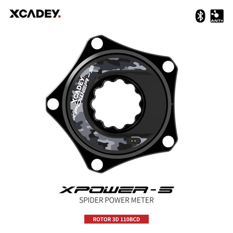 XCADEY XPOWER-S Road Bicycle Bike MTB Spider Power Meter For SRAM ROTOR RaceFce Crank Chainring 104BCD 110BCD
