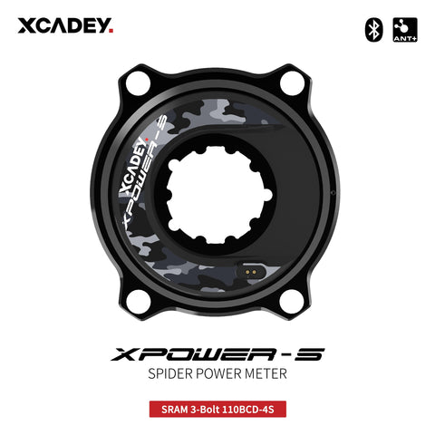 XCADEY XPOWER-S Road Bicycle Bike MTB Spider Power Meter For SRAM ROTOR RaceFce Crank Chainring 104BCD 110BCD