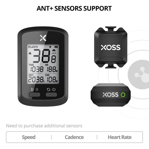 XOSS G/G+ GPS Bike Computer Wireless Cycling Speedometer Road Bike MTB Waterproof Bluetooth ANT+ Cadence Speed Bicycle Computer