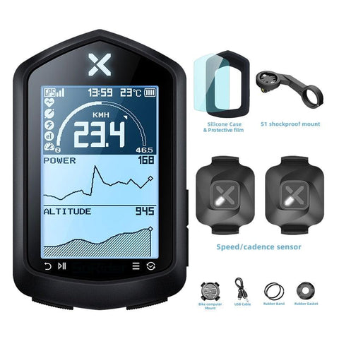 XOSS NAV GPS Bike Computer Store Cycling Bicycle Sensors Heart Rate Monitor MTB Road 2.4 Inch ANT+ route navigation