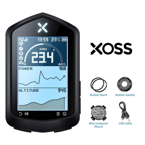 XOSS NAV GPS Bike Computer Store Cycling Bicycle Sensors Heart Rate Monitor MTB Road 2.4 Inch ANT+ route navigation