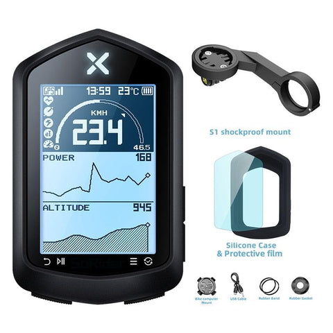 XOSS NAV GPS Bike Computer Store Cycling Bicycle Sensors Heart Rate Monitor MTB Road 2.4 Inch ANT+ route navigation